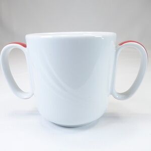 Schonwald Donna Senior 2 Handle Mug 10.5 oz With Red Bands For Special Needs